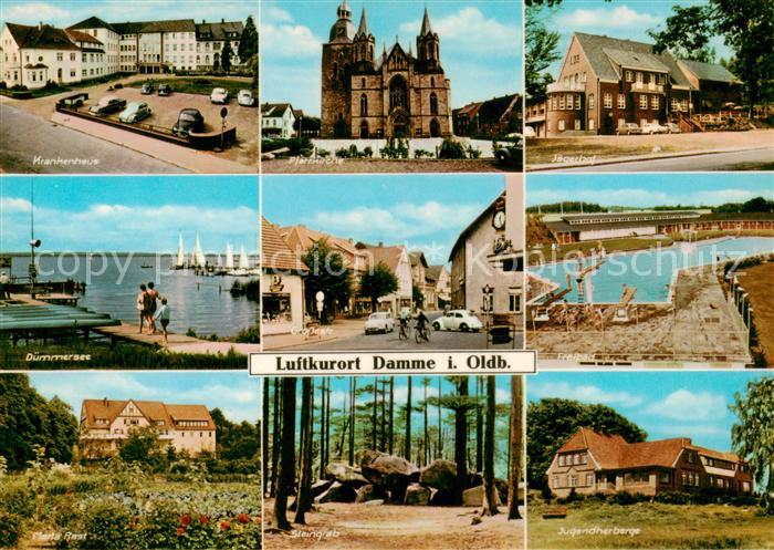 Damme Duemmer Krankenhaus Kirche Jaegerhof Duemmersee Ortszentrum Freibad Jugend