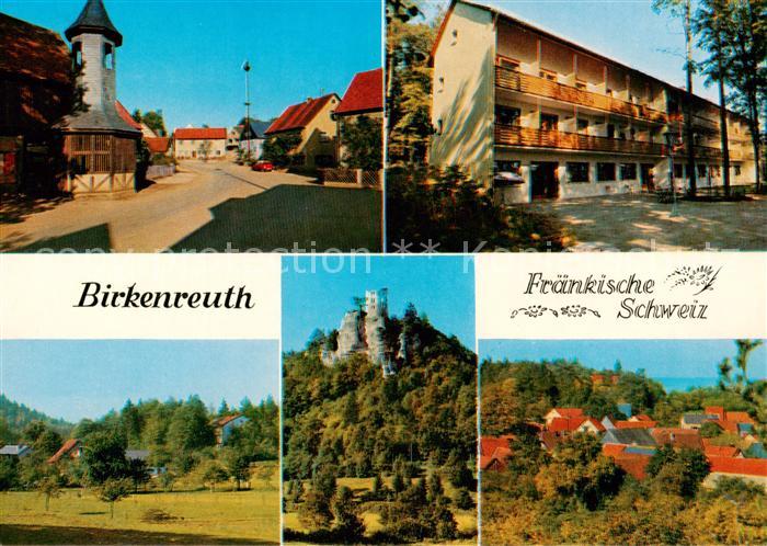 Birkenreuth Teilansichten Ortszentum Burgruine