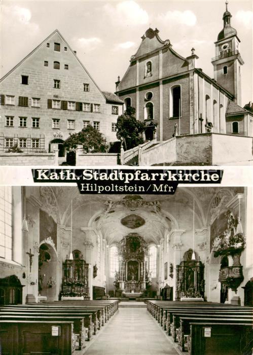Hilpoltstein Mittelfranken Katholische Stadtpfarrkirche Innenansicht