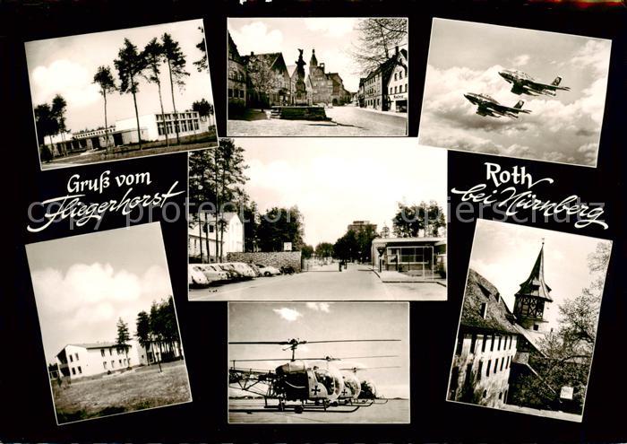 Roth Nuernberg Ortszentrum Brunnen Fliegerhorst