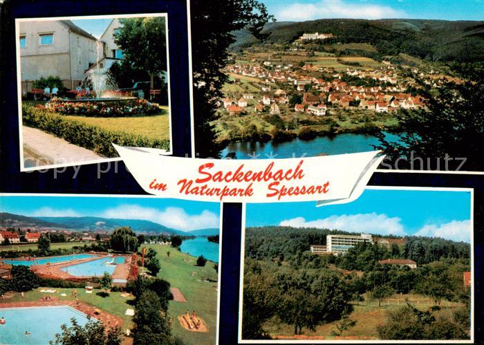 Sackenbach Panorama Naturpark Spessart Freibad