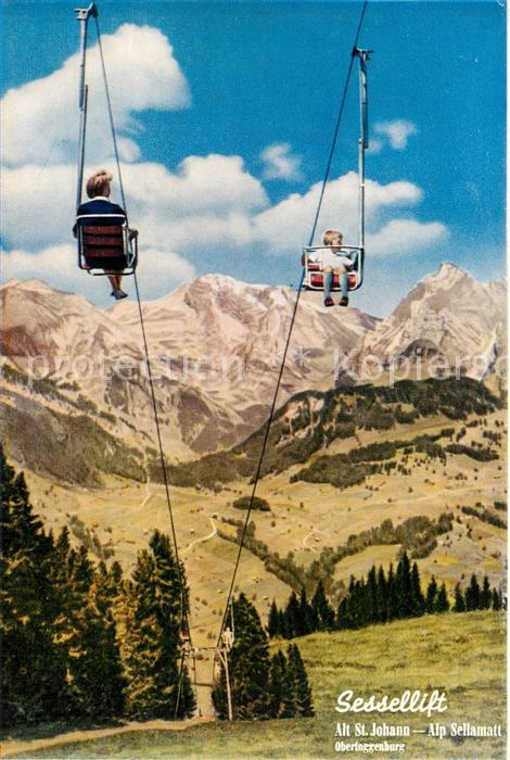 Sessellift Chairlift Telesiege Alt St.Johann Alp Sellamatt