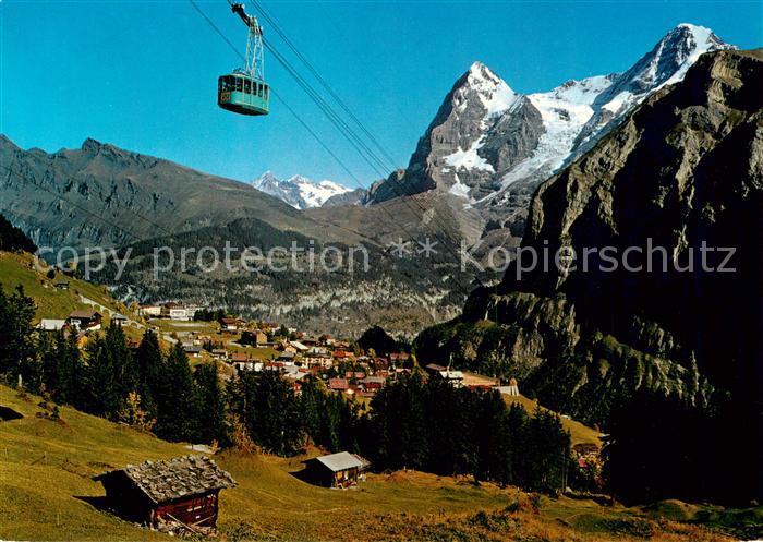 Seilbahn Cable-Car Telepherique Muerren Schilthornbahn Eiger Moench