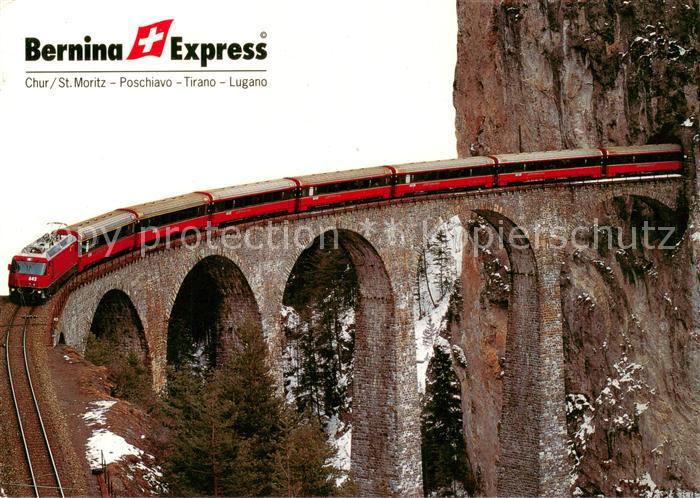 Eisenbahn Railway Chemin de Fer Bernina Express Chur St.Moritz Tirano Lugano