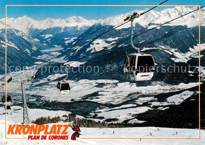 Seilbahn Cable-Car Telepherique Kronplatz Plan de Corones Bruneck
