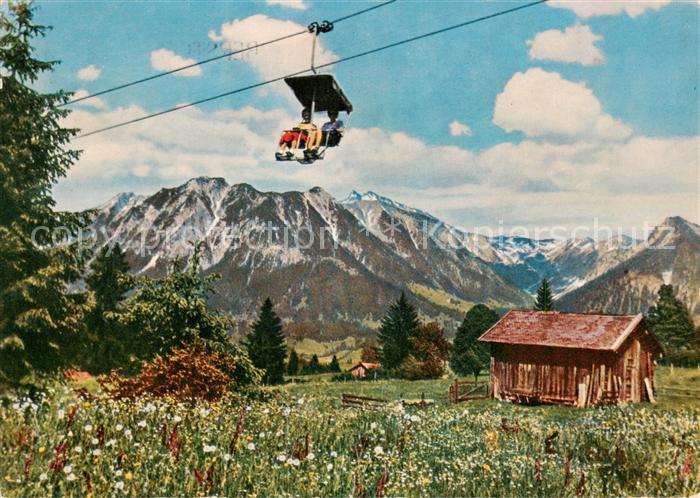 Sessellift Chairlift Telesiege Soellereckbahn Rubihorn Nebelhorn