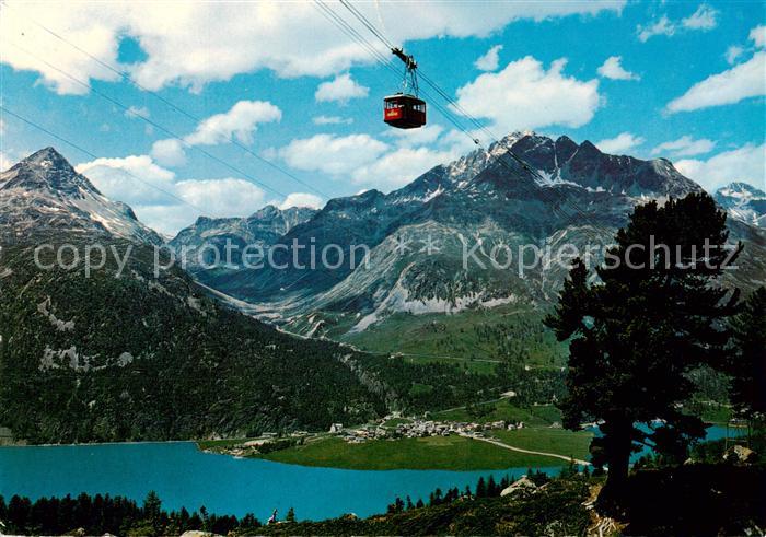 Seilbahn Cable-Car Telepherique Corvatsch Silvaplana Oberrengadin