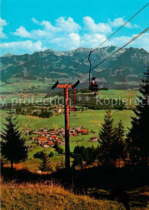 Sessellift Chairlift Telesiege Bolsterlang Allg. Hoernerbahn Nebelhorn