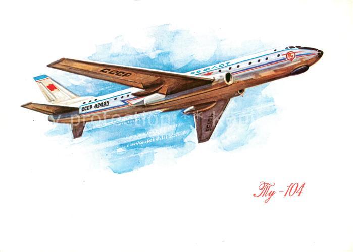 Flugzeuge Zivil TY-104 jetlinie