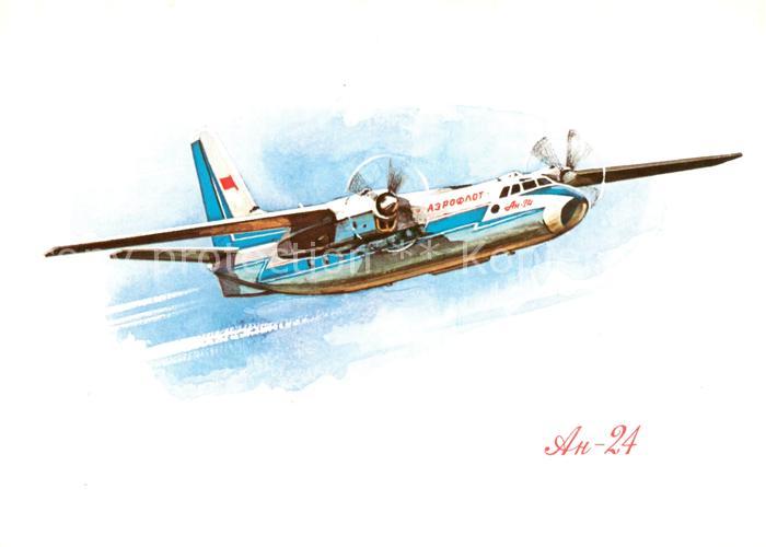 Flugzeuge Zivil An-24 local routes