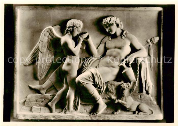 Thorvaldens Museum Kopenhagen Kjoebenhavn DK Bacchus und Amor Marmor