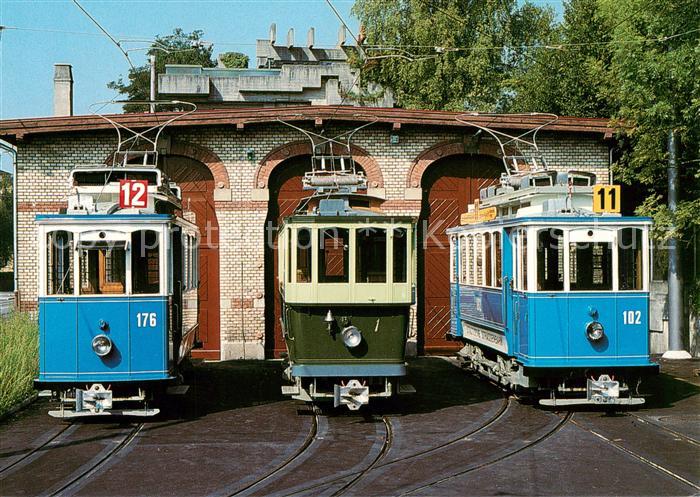 Strassenbahn Tramway-- Zuerich VBZ Tram-Museum-Zuerich TMZ Motorwagen Ce 2/2 176