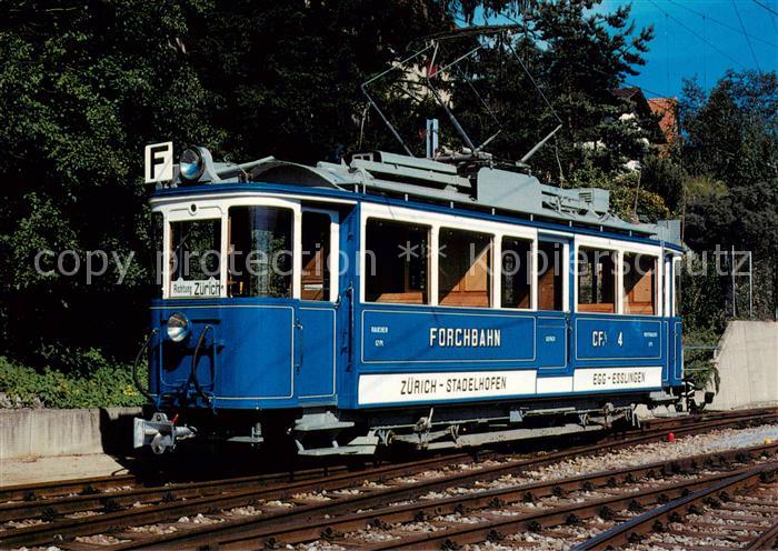 Strassenbahn Tramway-- Forchbahn FB Triebwagen CFe 2/2 4 SWS/MFO 1912