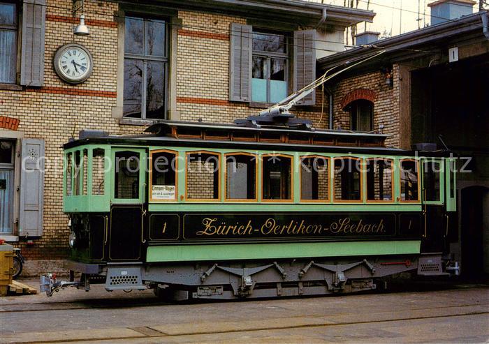 Strassenbahn Tramway-- VBZ Triebwagen Ce 2/2 1 Zuerich