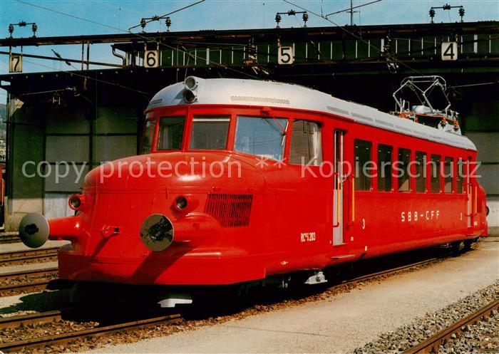 Eisenbahn Railway Chemin de Fer SBB Schnelltriebwagen RCe 2/4 203 Roter Pfeil