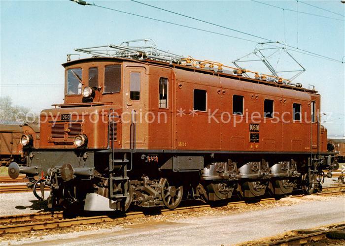 Eisenbahn Railway Chemin de Fer SBB Schnelzuglokomotive Ae 3/6 I 10601