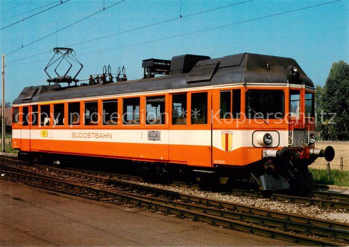 Eisenbahn Railway Chemin de Fer SOB Triebwagen ABe 4/$ 11 Burghalden