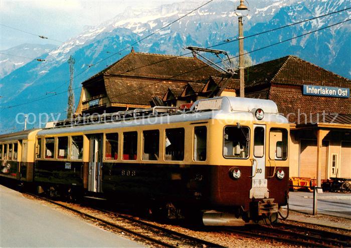 Eisenbahn Railway Chemin de Fer Berner-Oberland.Bahn BOB Zahnradwagen AB eh 4/4