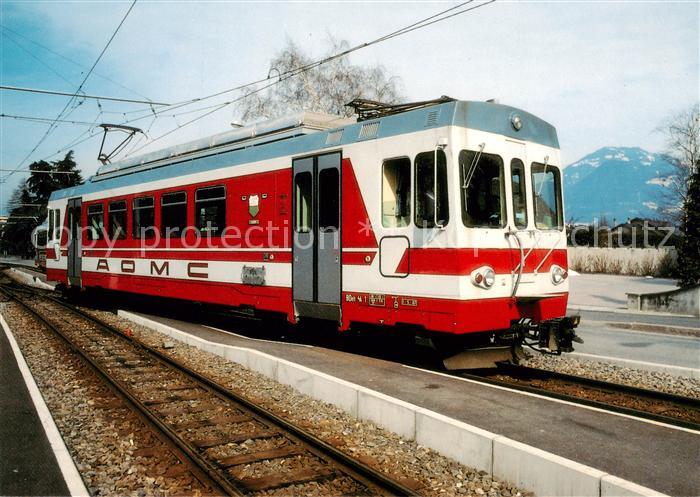 Eisenbahn Railway Chemin de Fer AOMC Zahnradtriebwagen BDeh 4/4 1