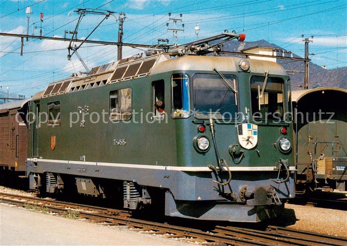 Eisenbahn Railway Chemin de Fer Rhaetische Bahn RhB Ge4/4 2 612