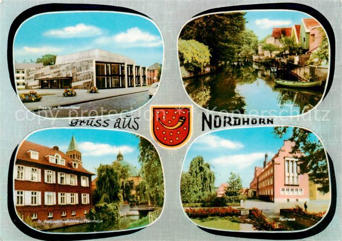 Nordhorn Theater und Konzertsaal St Augustinuskirche Vechtepartie Rathaus