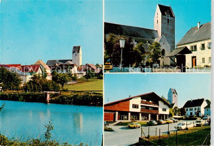Neukirchen Ostrong Teilansicht Kirche Marktplatz