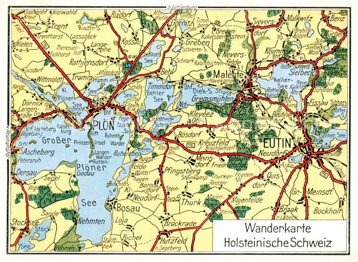 Holsteinische Schweiz Wanderkarte
