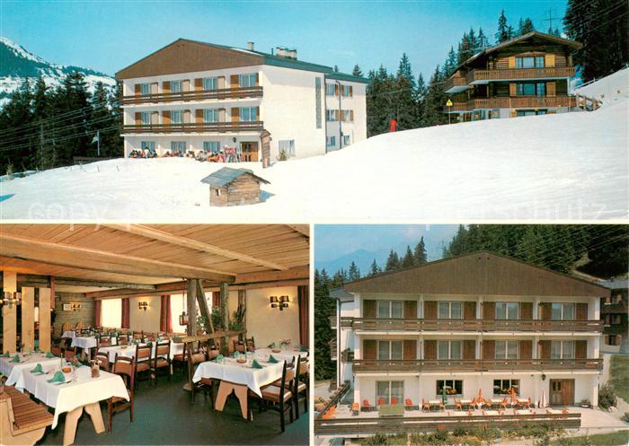Lenzerheide GR Sporthotel Restaurant Dieschen Gaststube Terrasse