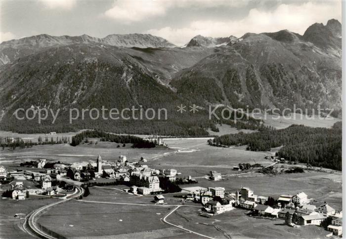 Celerina GR Blick auf Muottas Muragl