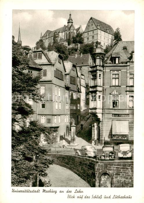 Marburg Lahn Schloss und Lutherhaus
