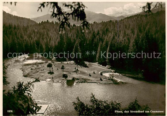 Flims GR Strandbad am Caumasee