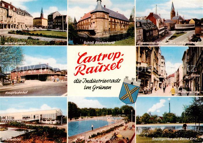 Castrop-Rauxel Muensterplatz Schloss Bladenhorst Biesenkamp Str und Lambertikirc