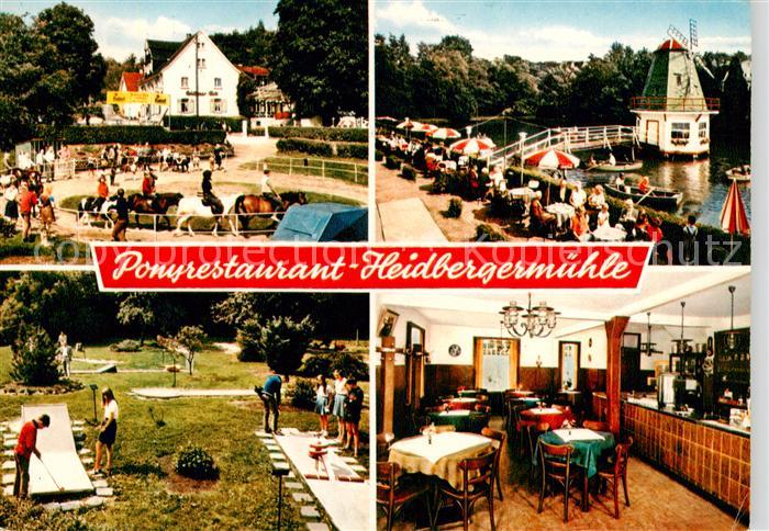 Haan Rheinland Ponyrestaurant Heidbergermuehle Gondelteich Reiten Minigolf Gastr