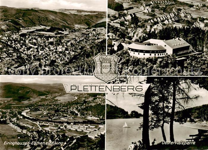 Plettenberg Panorama Sundhalle Eiringhausen Eschensiedlung Oestertalsperre