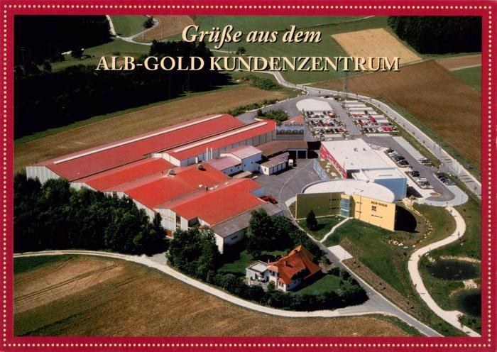 Trochtelfingen Hohenzollern Alb Gold Kundenzentrum Fliegeraufnahme