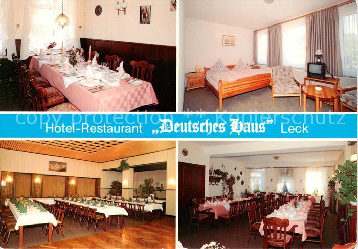 Leck Schleswig-Holstein Hotel Restaurant Deutsches Haus Gastraeume Festsaal Zimm