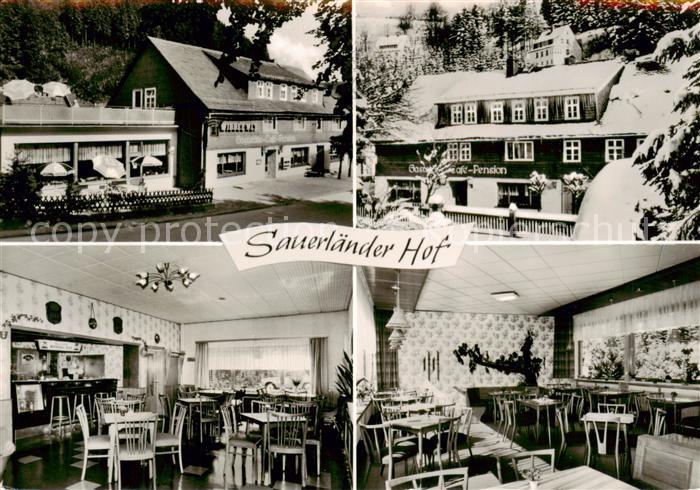 Willingen Sauerland Sauerlaender Hof Gaststaette Cafe Pension