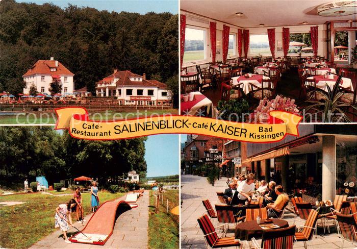 Bad Kissingen Cafe Restaurant Salinenblick Cafe Kaiser Gastraum Minigolf Terrass