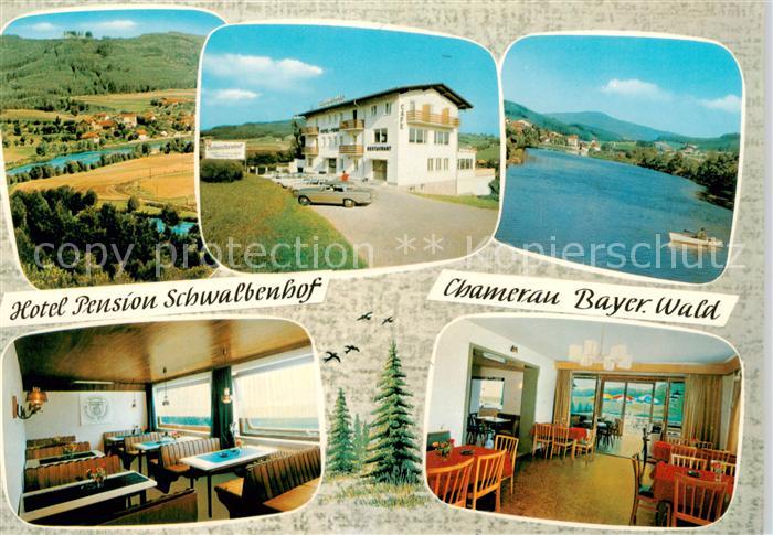 Chamerau Hotel Pension Schwalbenhof Gastraeume Panorama Seepartie