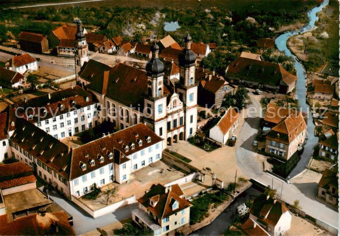 Ebersmunster Eglise Abbatiale et Couvent Vue aerienne