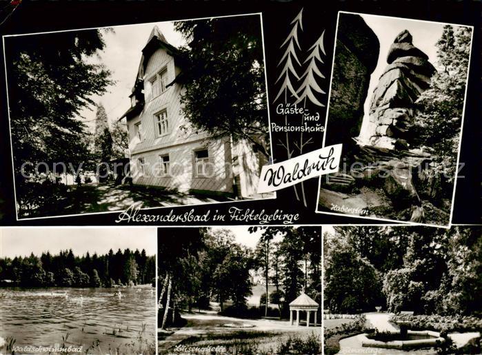 Alexandersbad Bad Gaeste und Pensionshaus Waldruh