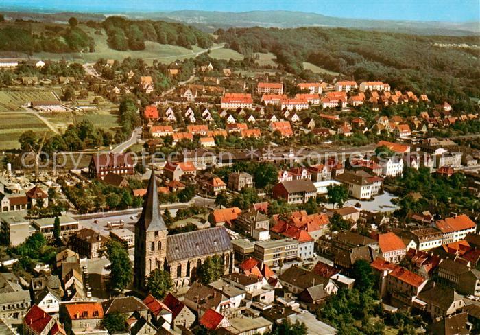 Lengerich Westfalen Fliegeraufnahme mit Kirche