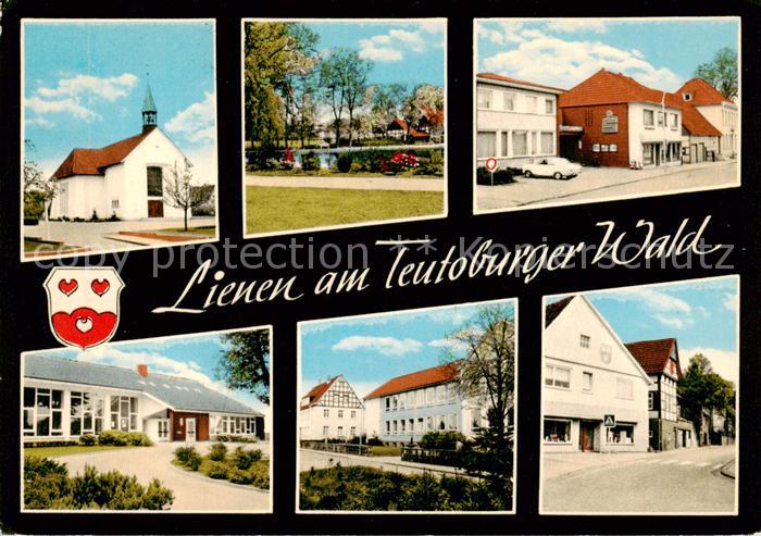 Lienen  Westfalen Kirche Sparkasse Teilansichten