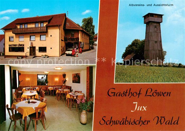 Jux Gasthof Pension Zum Loewen Gaststube Albvereins und Aussichtsturm