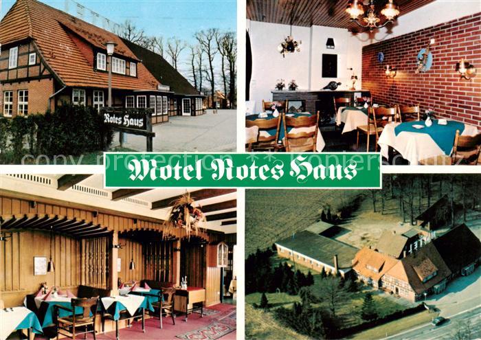 Wildeshausen Hotel Rotes Haus Gastraeume Fliegeraufnahme