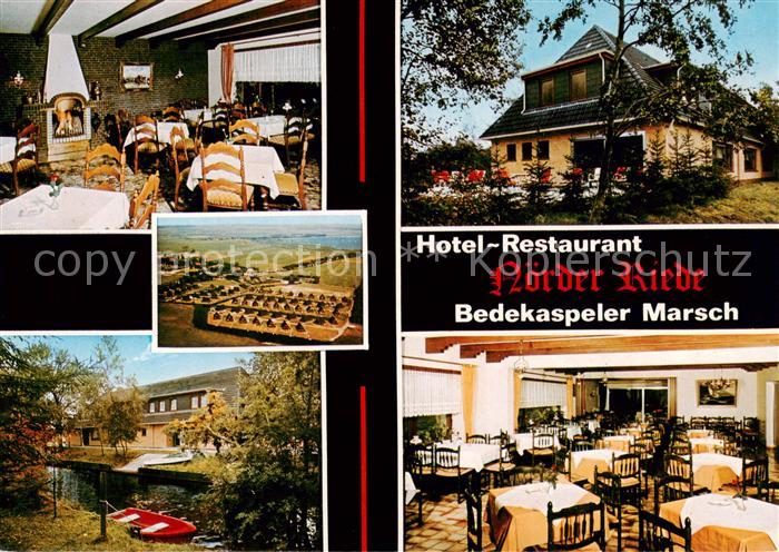 Bedekaspeler Marsch Hotel Restaurant Noerder Riede Gastraeume Fliegeraufnahme Ka