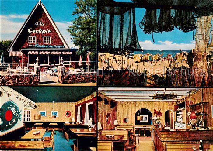 Haffkrug Scharbeutz Ostseebad Fischrestaurant Cockpit Gastraeume Terrasse Strand