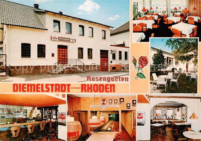 Rhoden Waldeck Gasthaus Rosengarten Bar Gaststube Kegelbahn