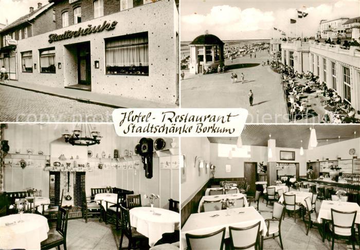 Borkum Nordseeheilbad Hotel Restaurant Stadtschaenke Borkum Gastraeume Strand Pr
