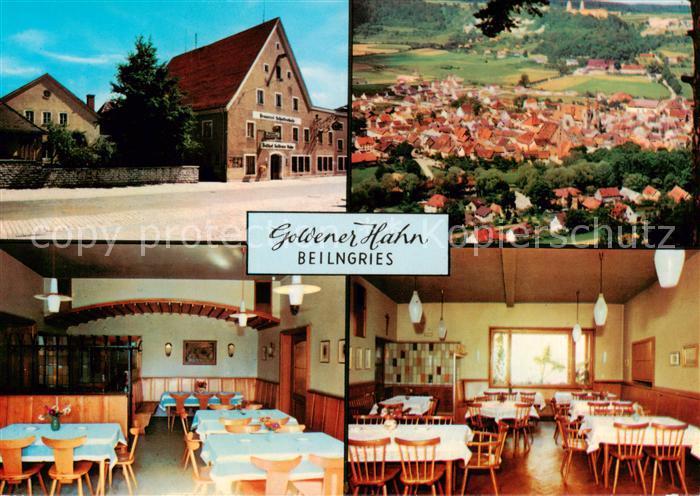 Beilngries Gasthof Goldener Hahn Gastraeume Panorama